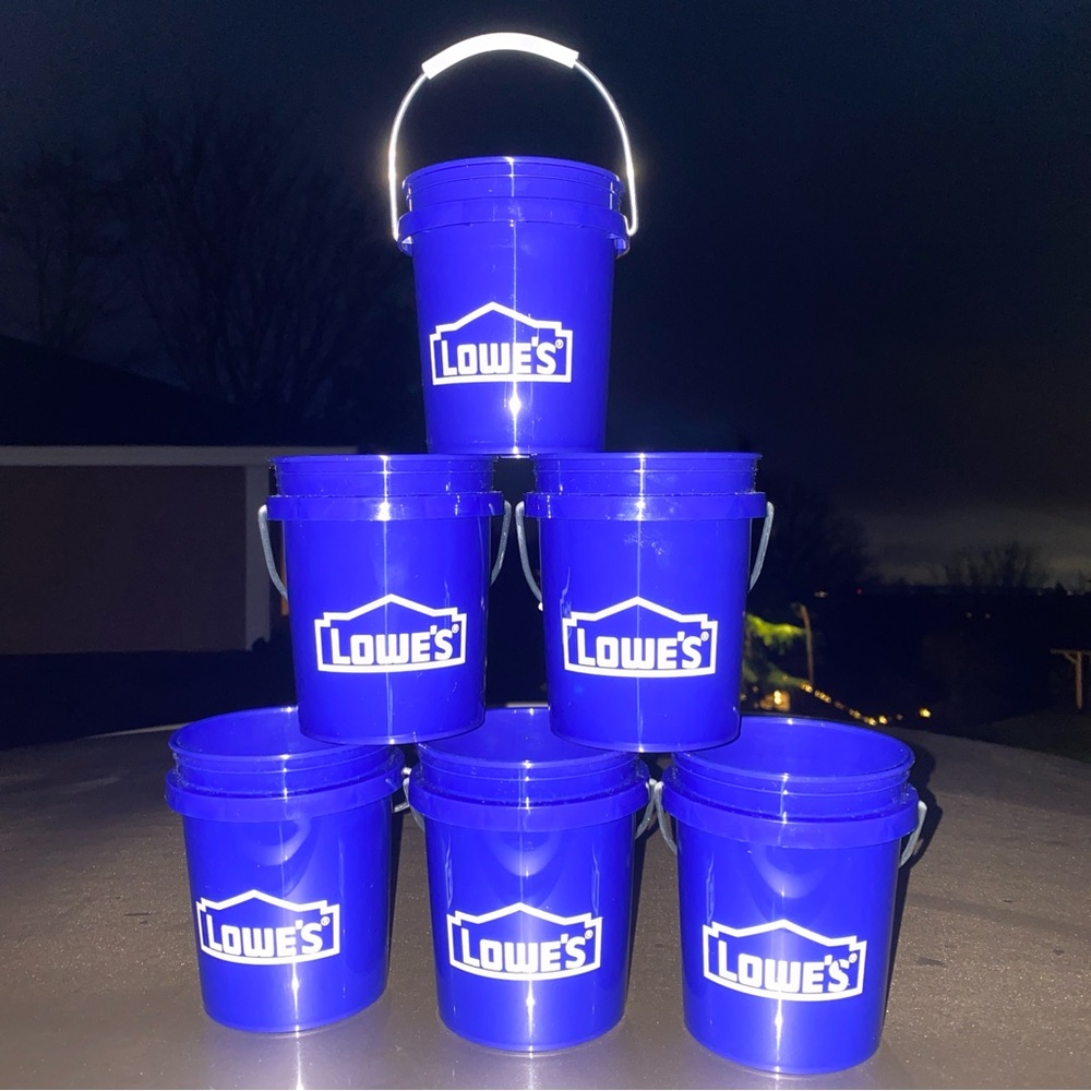 NEW Lowe's Mini Bucket 0.5-Quart Bpa-free Polypropylene Mini Bucket (3)